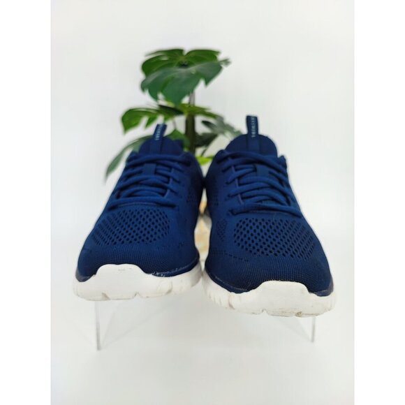 Skechers Women's Blue Mesh Lace Up Sneaker Size 8.5 US - Picture 2 of 8